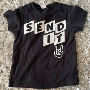 Black moto cross t shirt